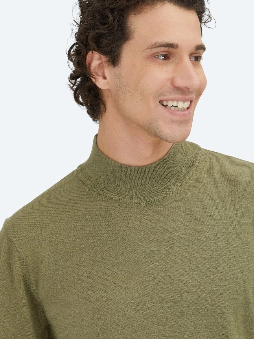Light Green Knitwear Sweatshirt - KİP
