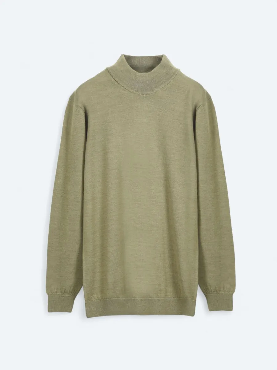 Light Green Knitwear Sweatshirt - 6