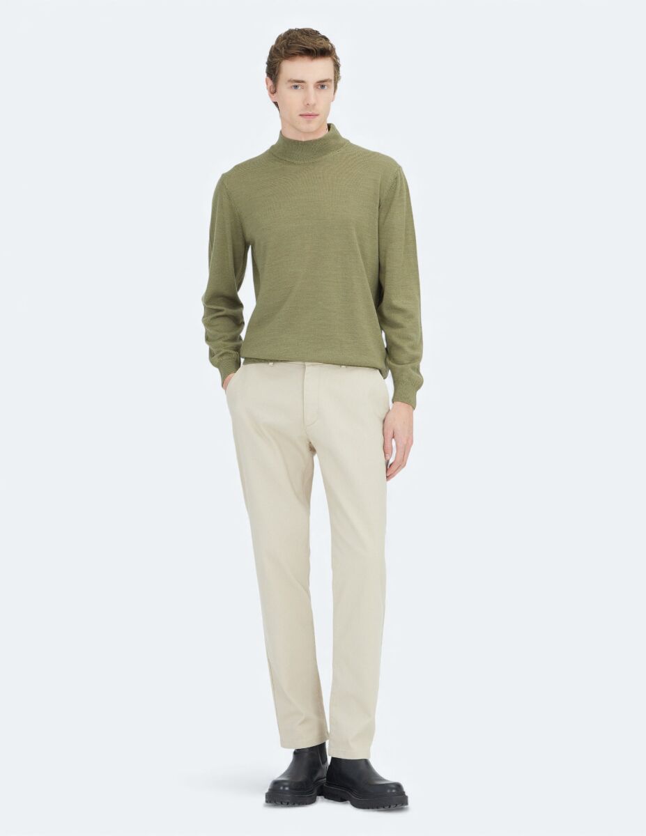 Light Green Knitwear Sweatshirt - 2