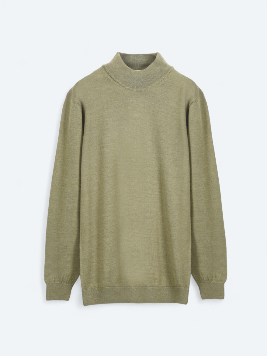 Light Green Knitwear Sweatshirt - 6