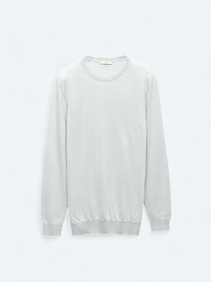 Light Grey Knitwear Sweatshirt - 8