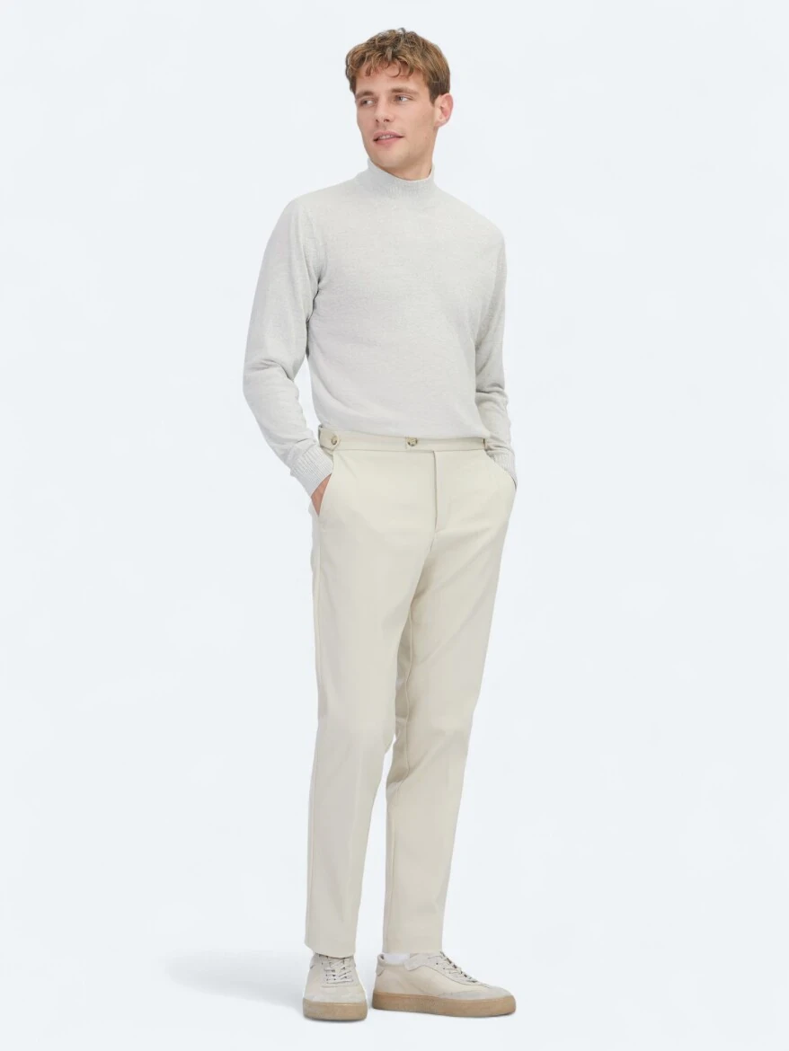 Light Grey Knitwear Sweatshirt - 2