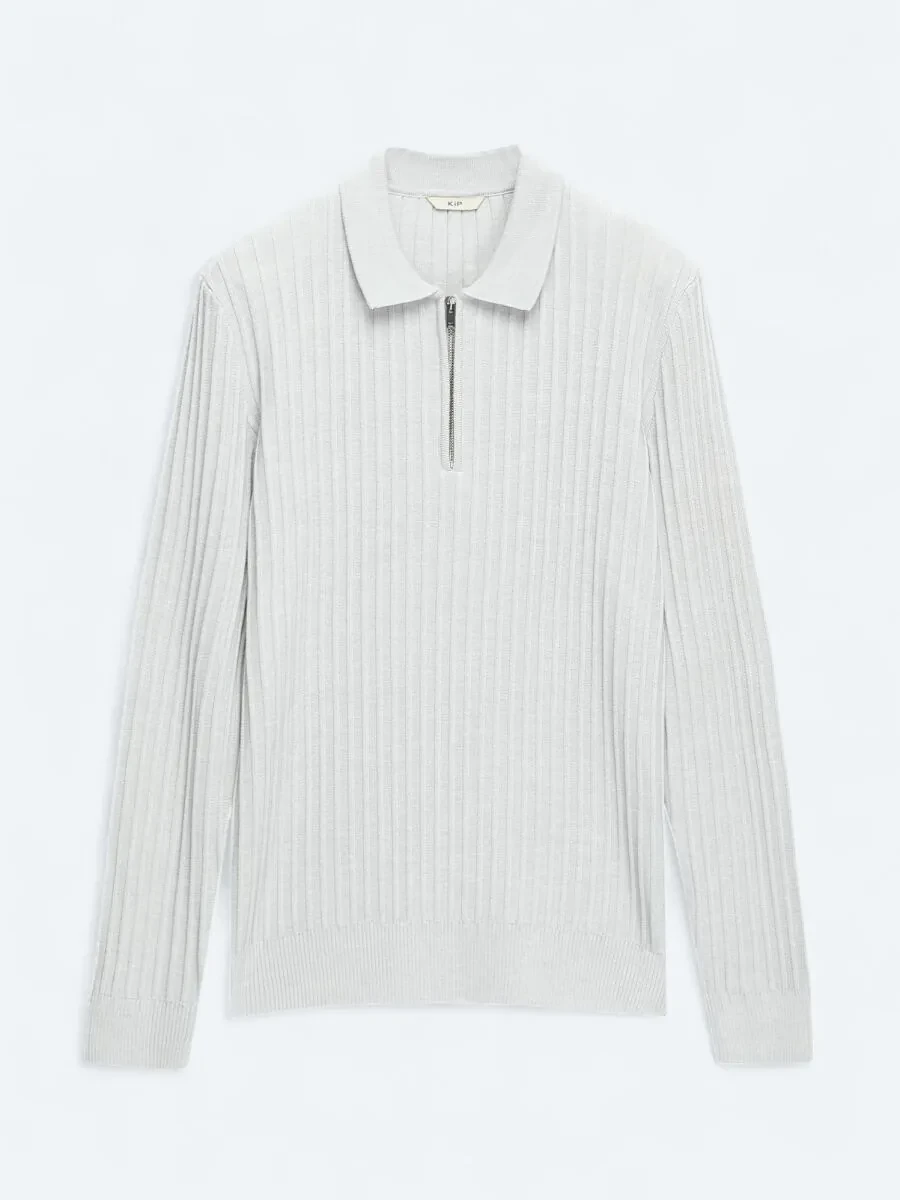 Light Grey Knitwear Sweatshirt - 6