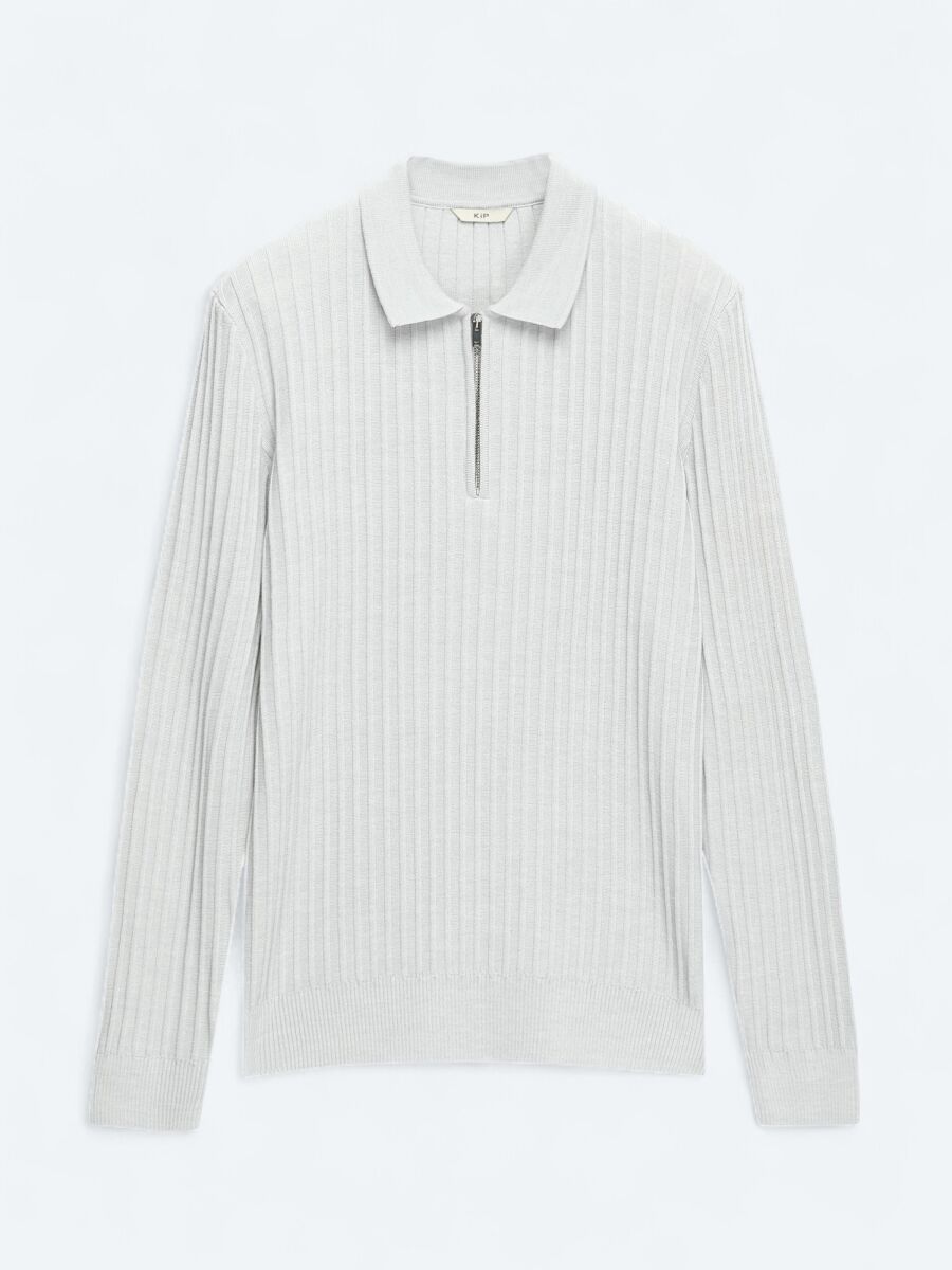 Light Grey Knitwear Sweatshirt - 6