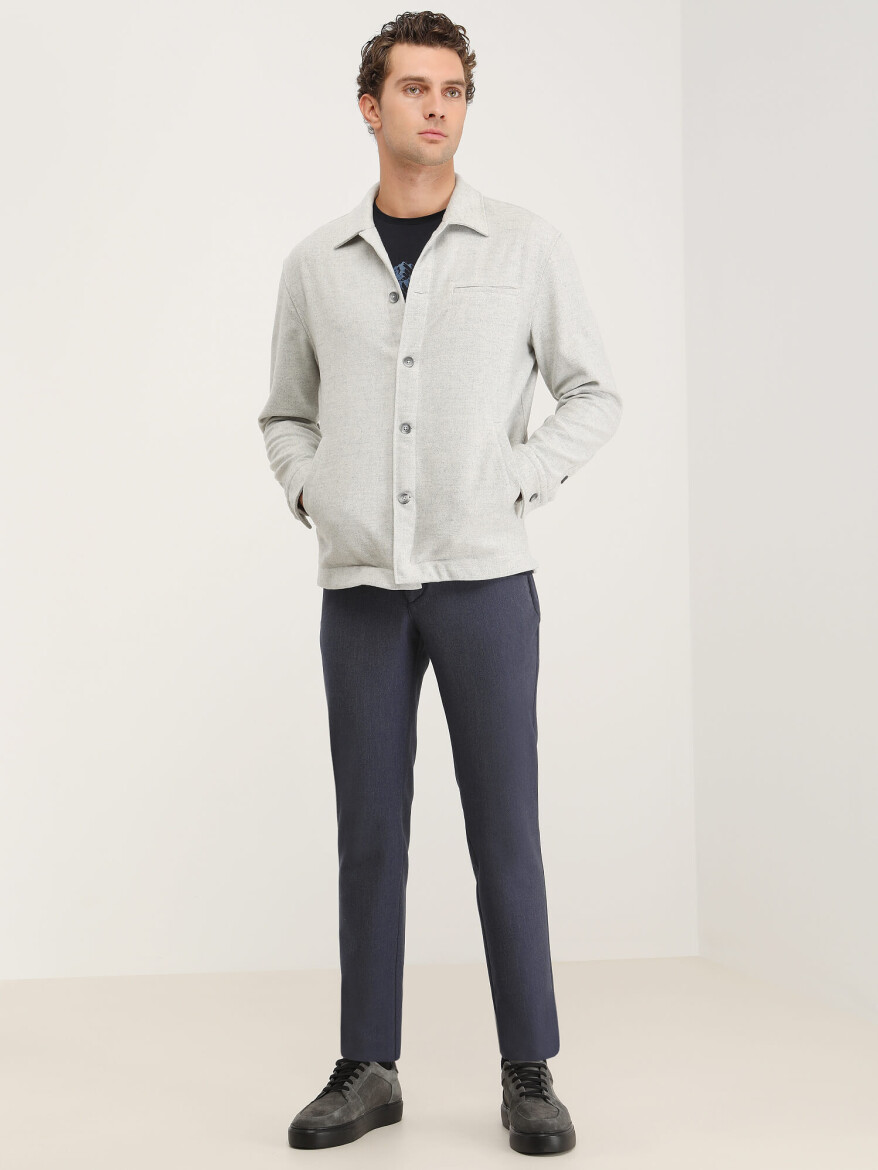 Light Grey Overshirt - 3