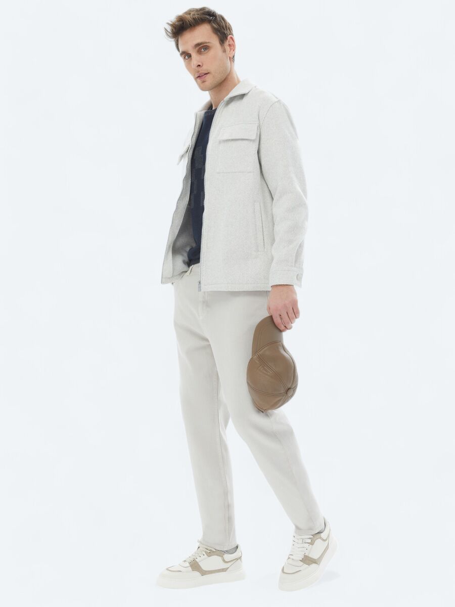 Light Grey Overshirt - 2