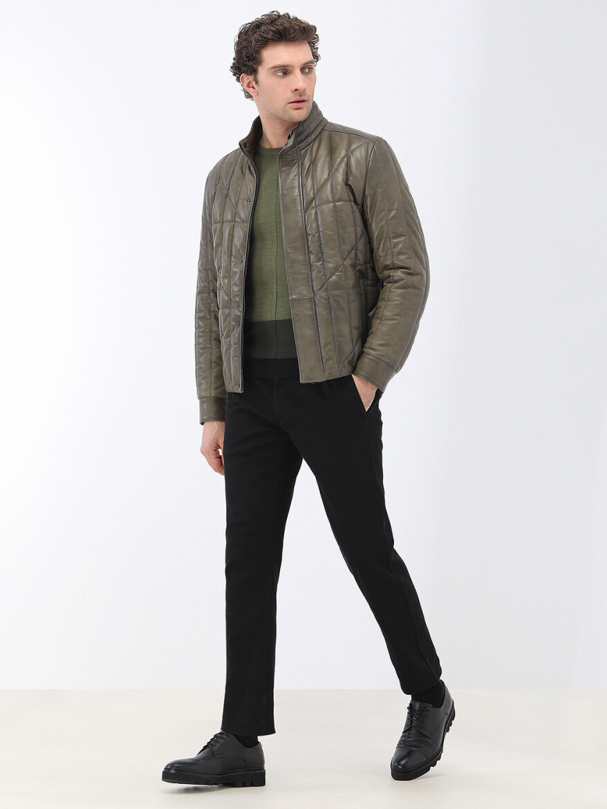 Light Khaki Knitwear Sweatshirt - 4