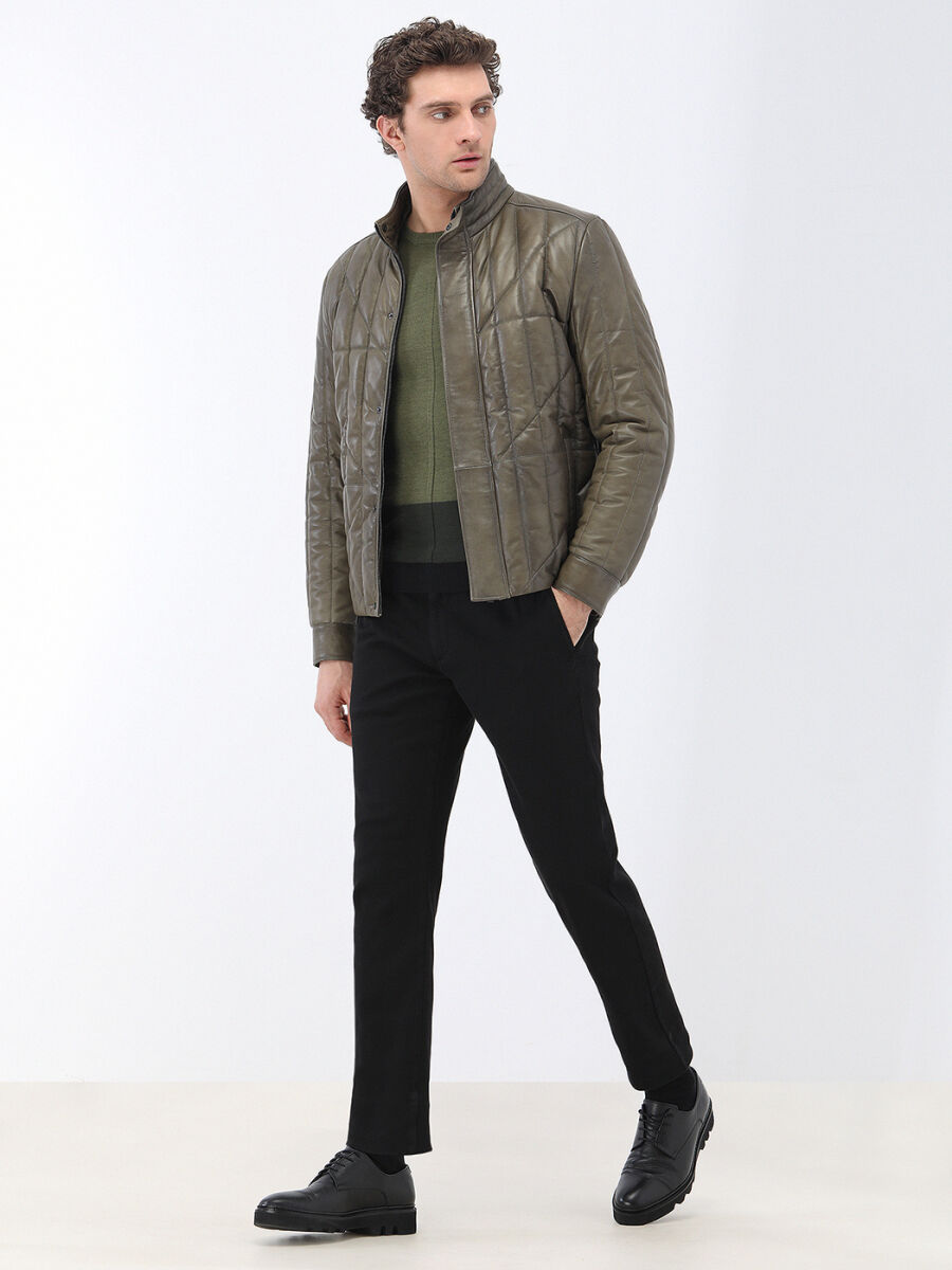 Light Khaki Knitwear Sweatshirt - 4