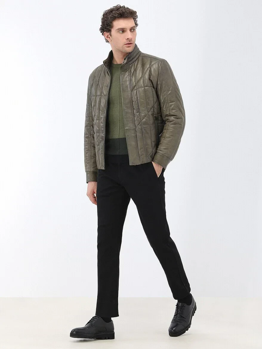 Light Khaki Knitwear Sweatshirt - 4