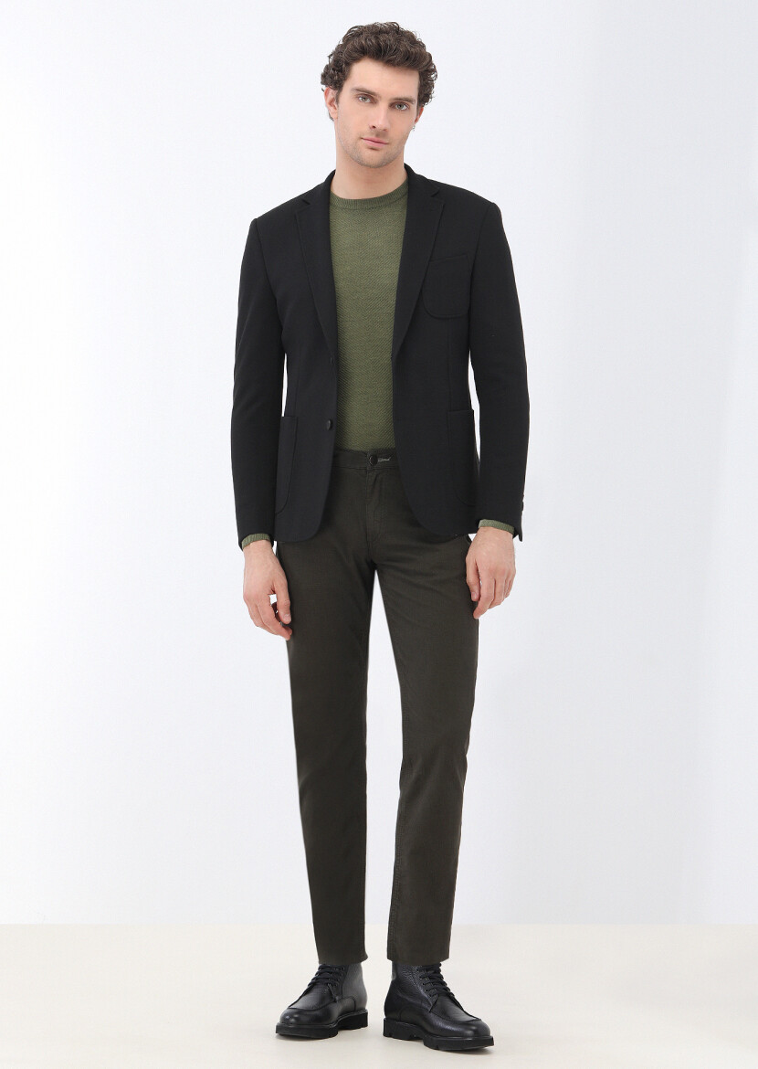 Light Khaki Knitwear Sweatshirt - 3