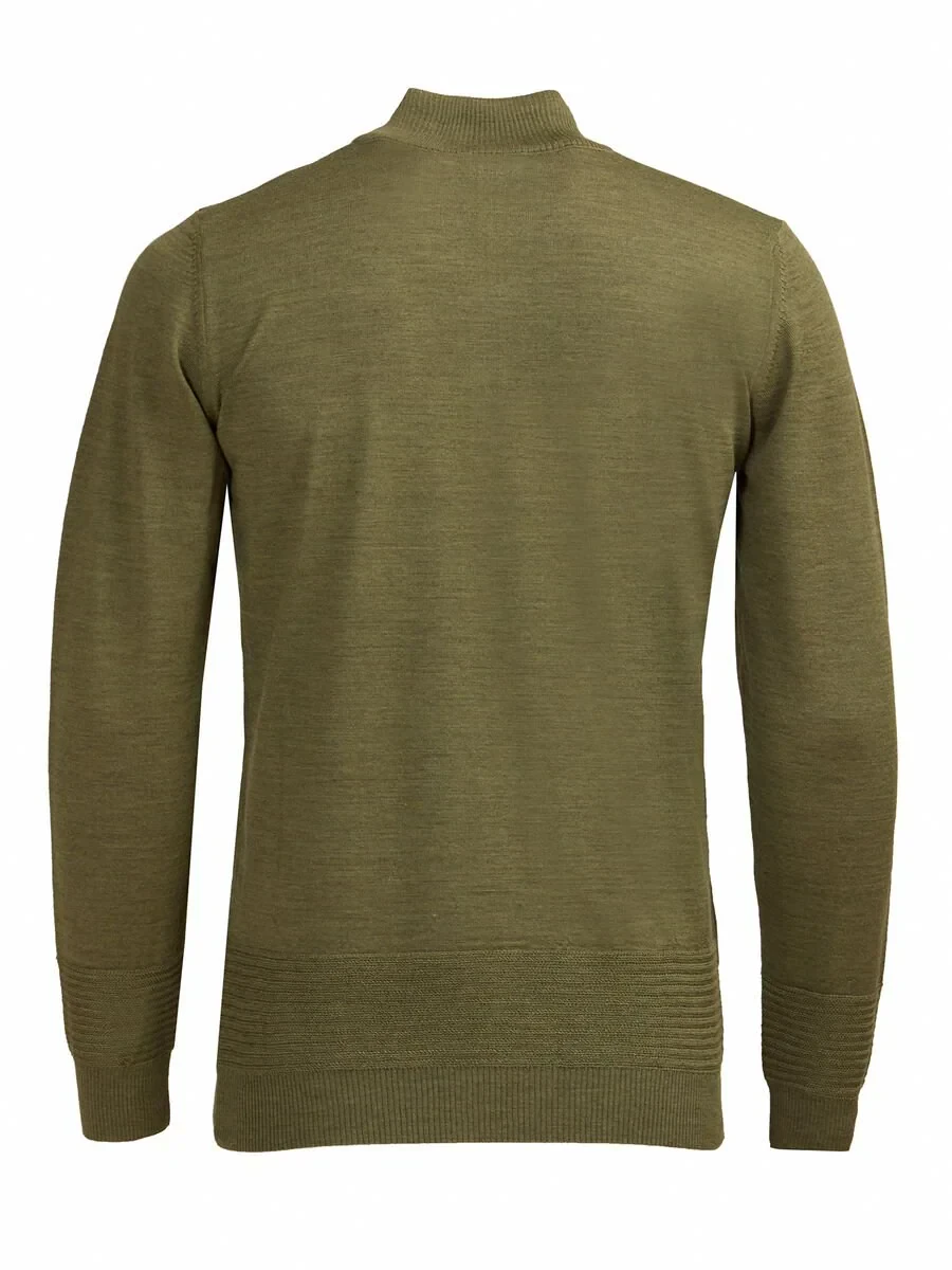 Light Khaki Knitwear Sweatshirt - 3