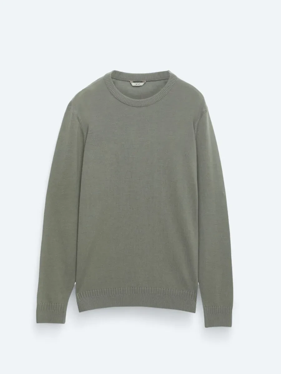 Light Khaki Knitwear Sweatshirt - 6