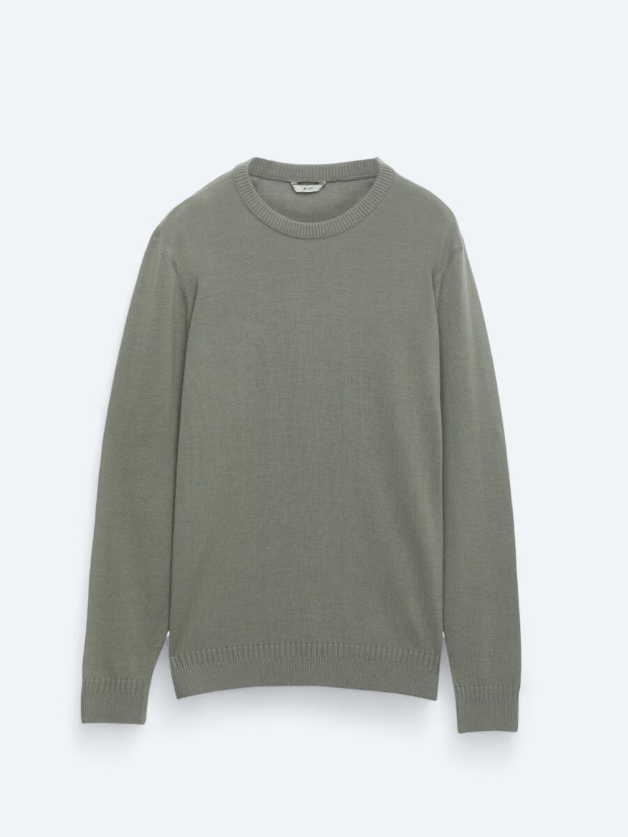 Light Khaki Knitwear Sweatshirt - 6