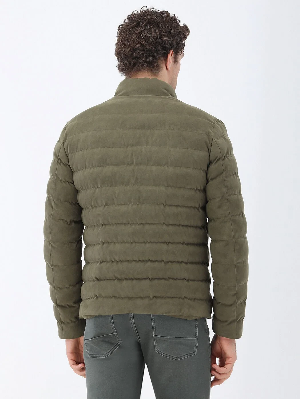 Light Khaki Weaving Coat - 5