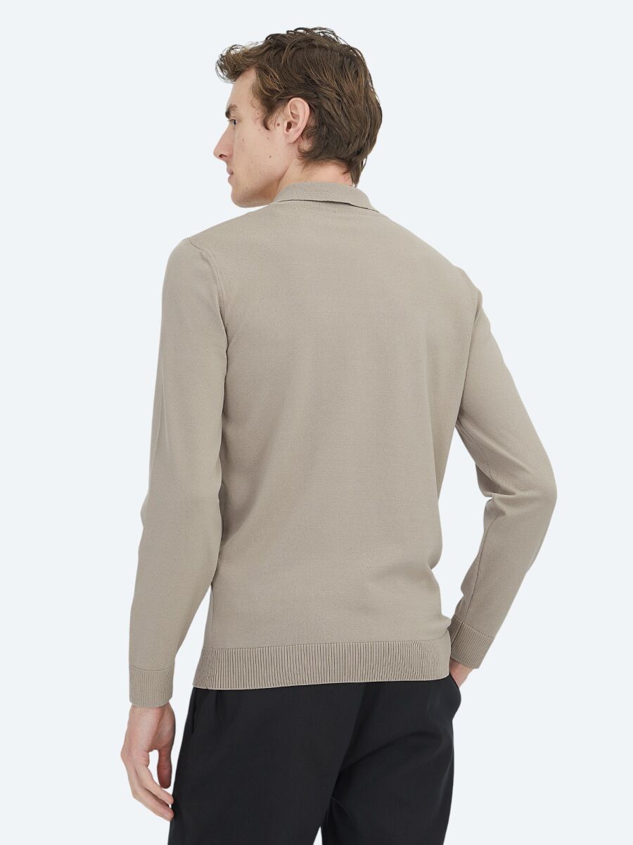 Light Mink Knitwear Sweatshirt - 5