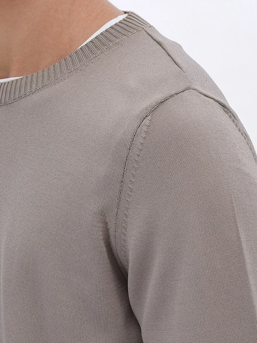 Light Mink Knitwear Sweatshirt 