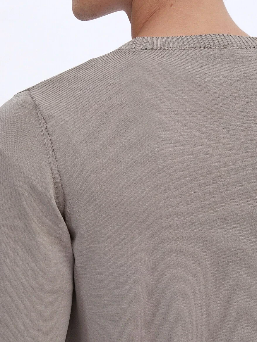 Light Mink Knitwear Sweatshirt - 5