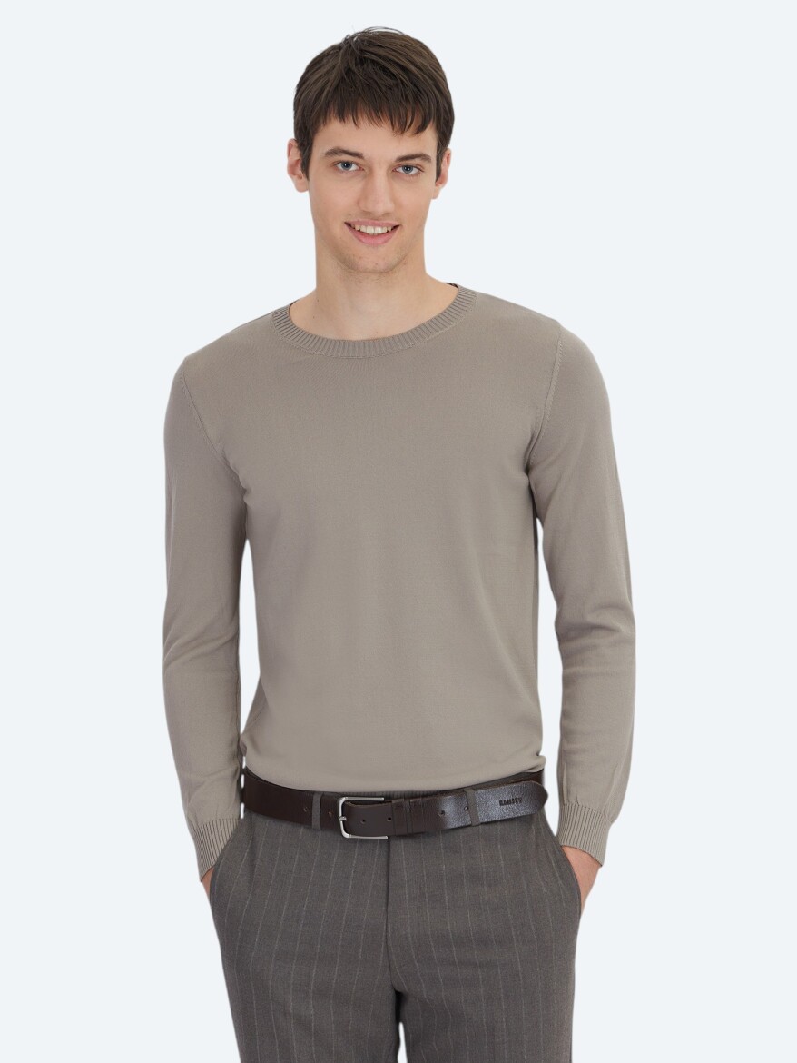 Light Mink Knitwear Sweatshirt 