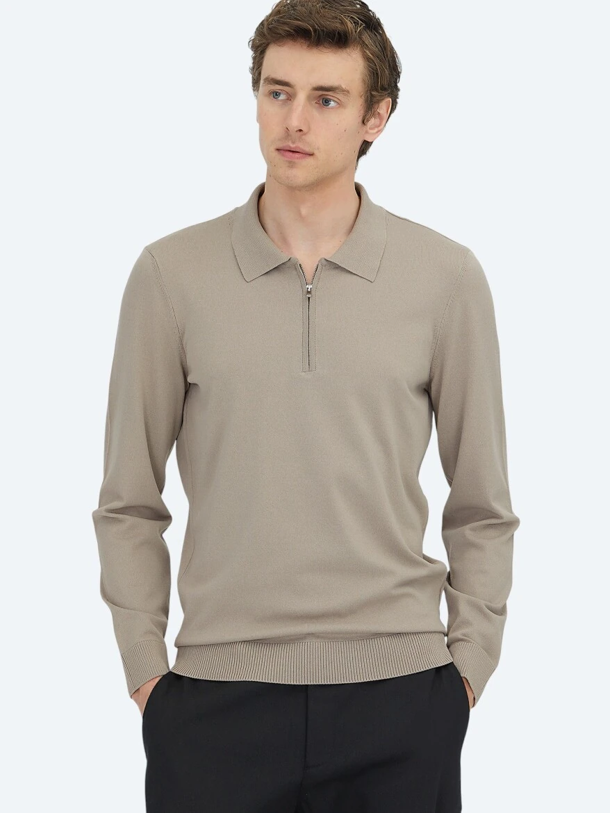 Light Mink Knitwear Sweatshirt 