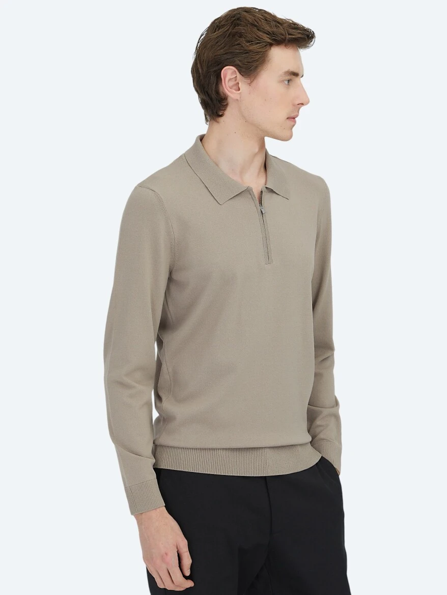 Light Mink Knitwear Sweatshirt - 3