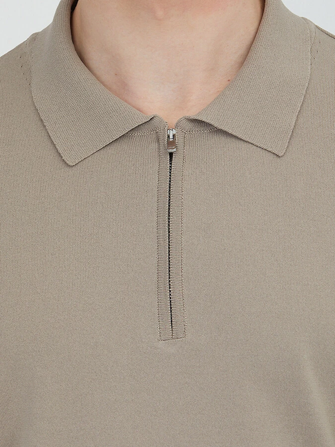 Light Mink Knitwear Sweatshirt - 4