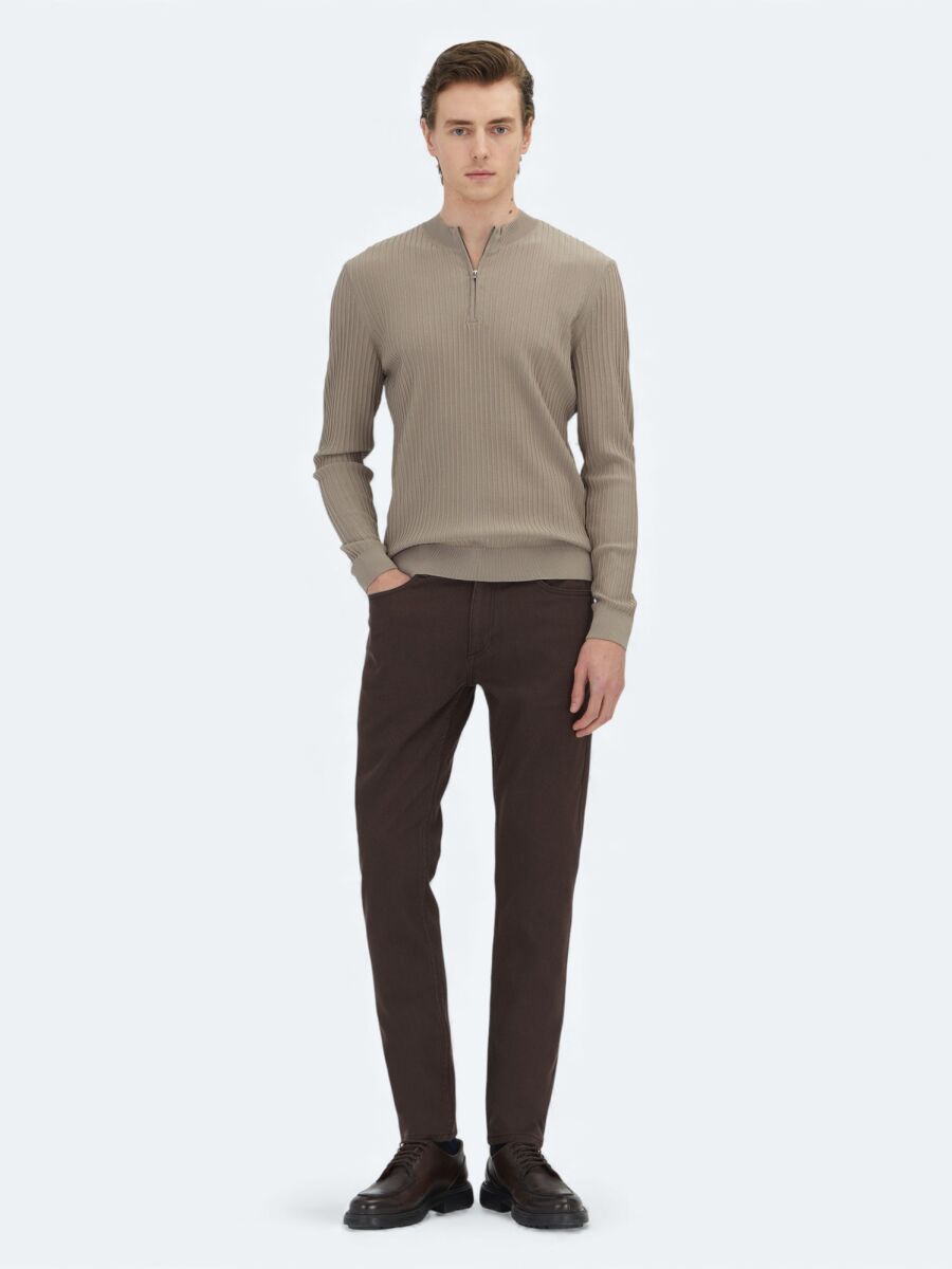 Light Mink Knitwear Sweatshirt - 2