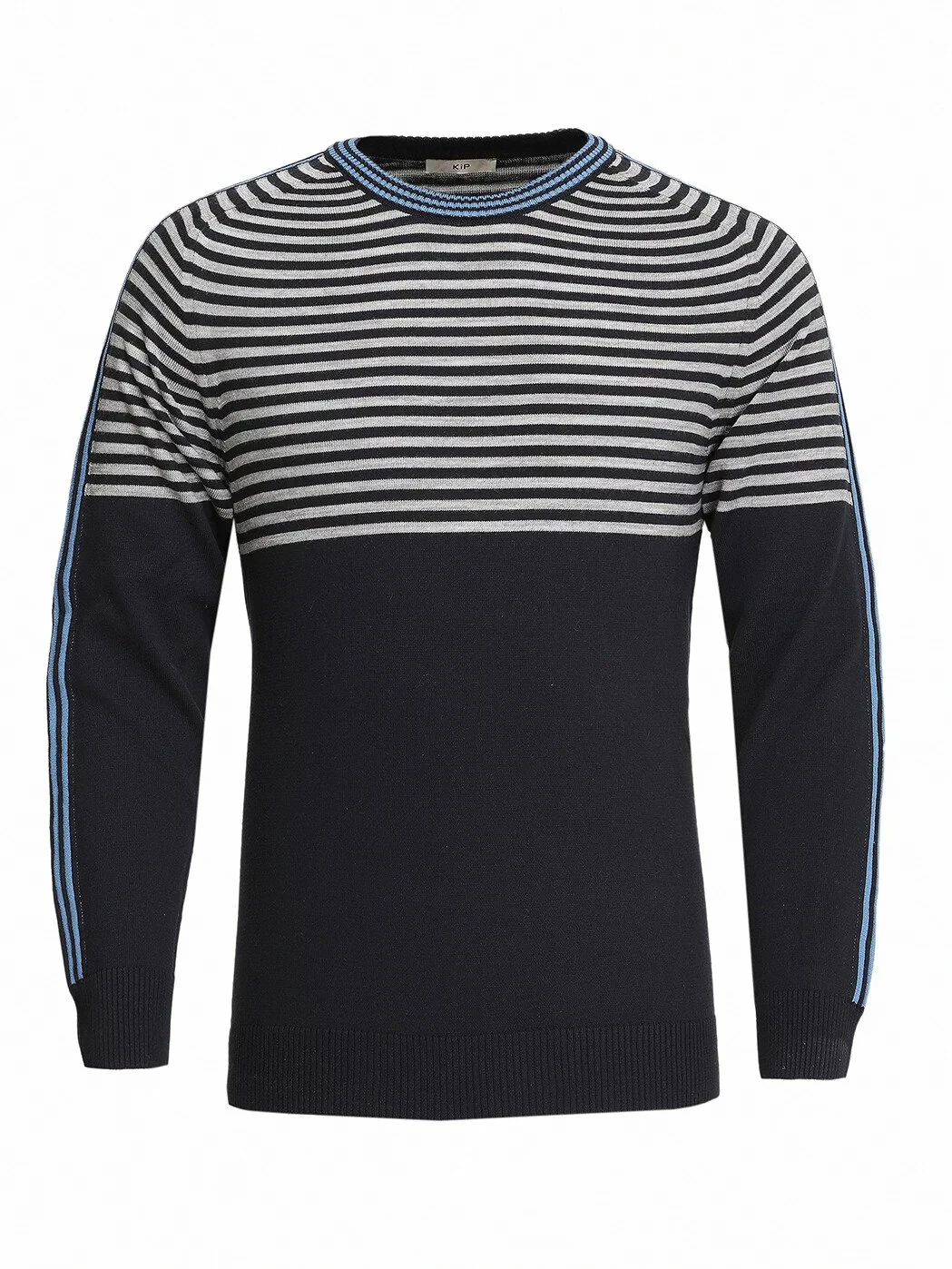 Light Navy Blue Knitwear Sweatshirt - 6