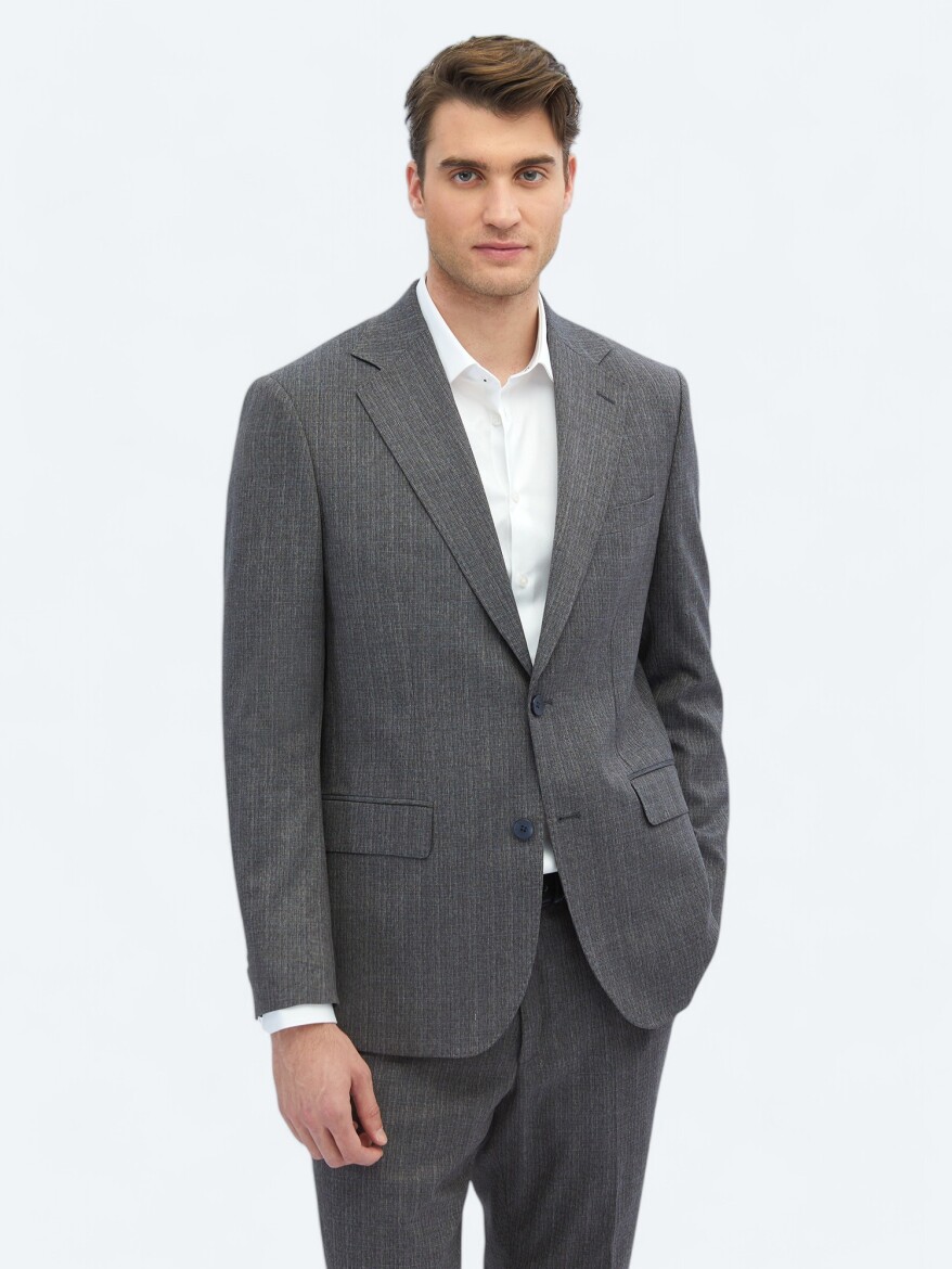 Light Navy Blue Micro Comfort Fit Suit - KİP