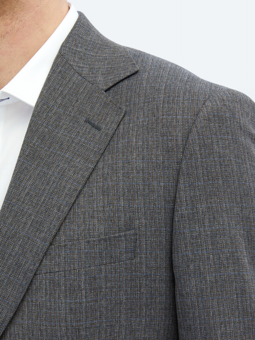 Light Navy Blue Micro Comfort Fit Suit - 4