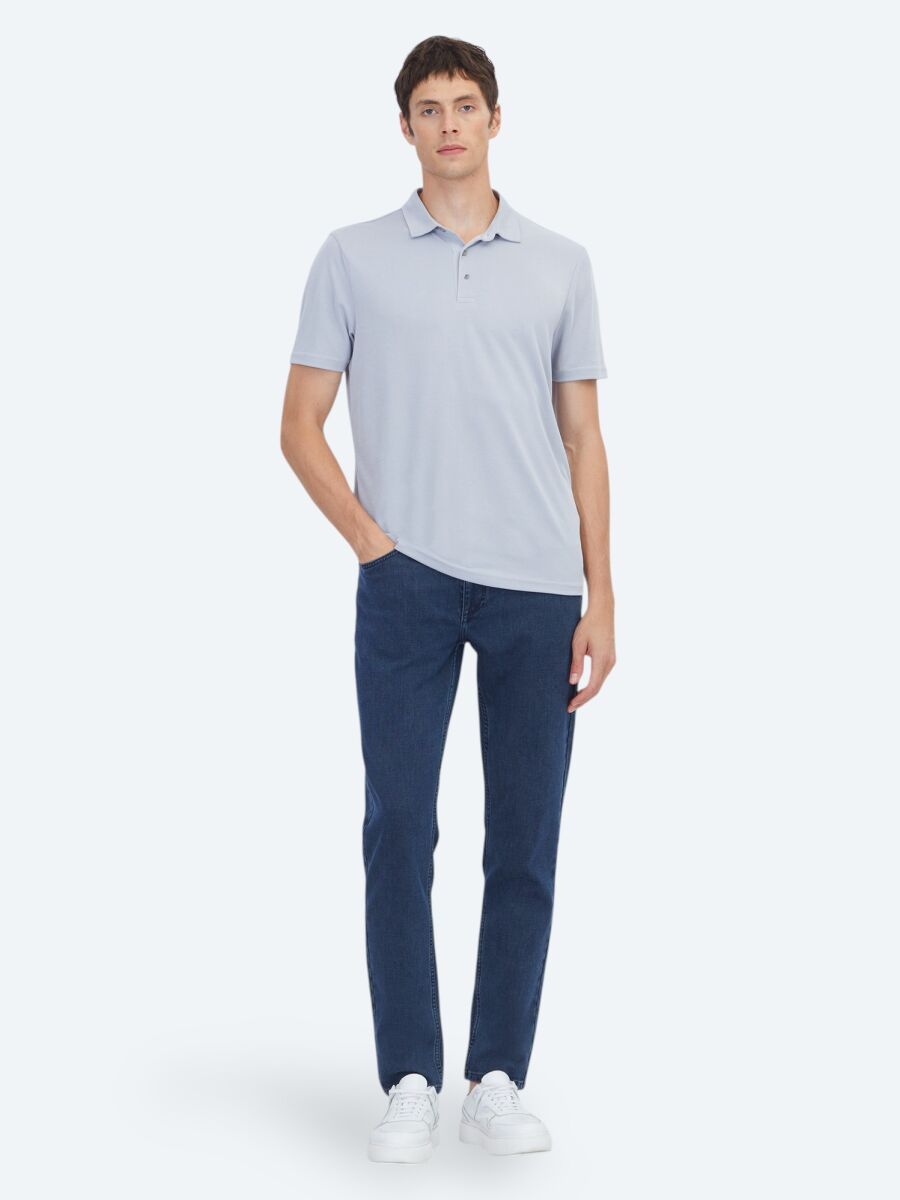 Lila Düz T-Shirt - 2