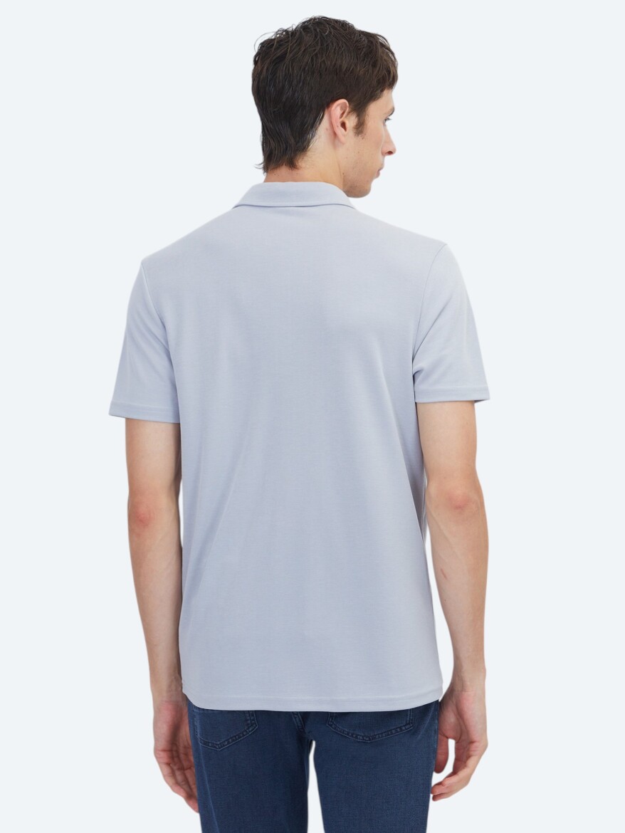 Lila Düz T-Shirt - 5