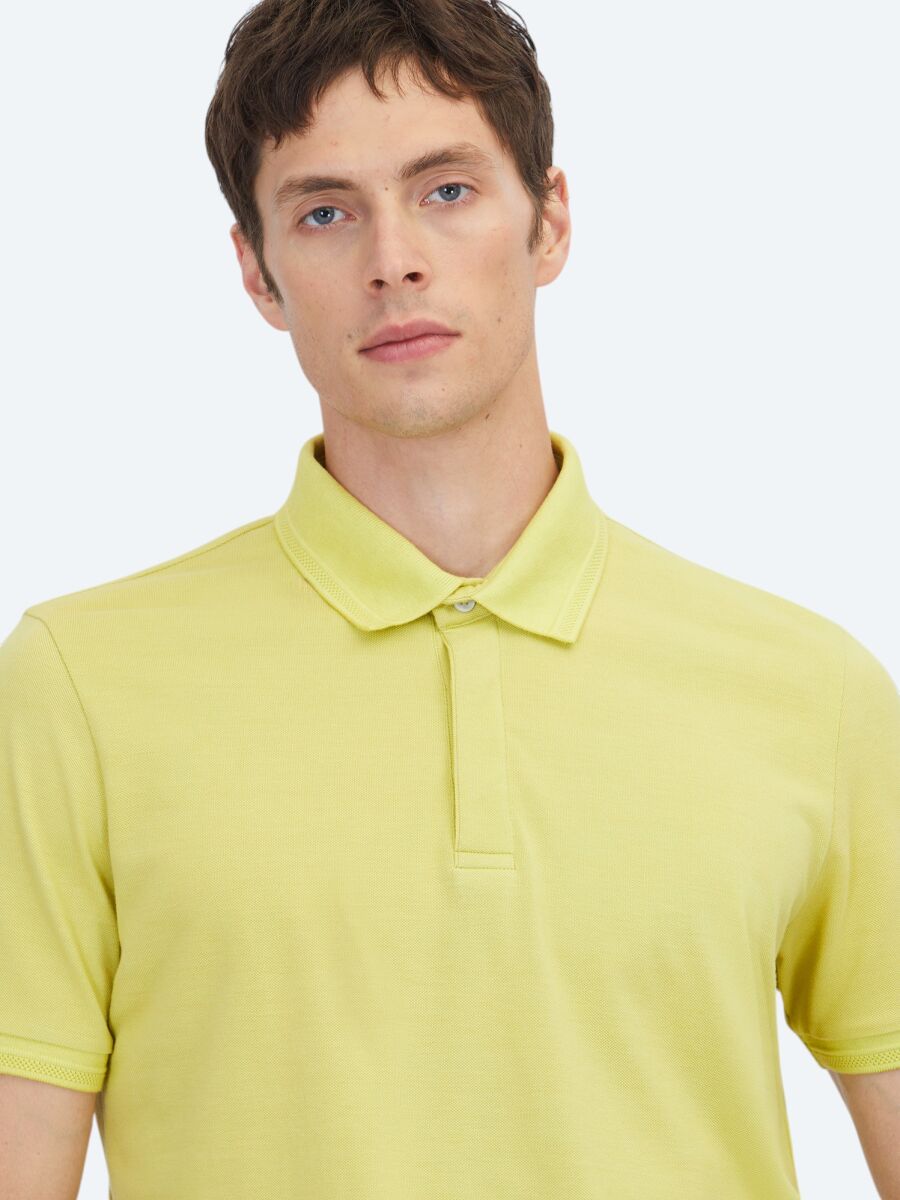 Limon Küfü Düz %100 Pamuk T-Shirt - 3