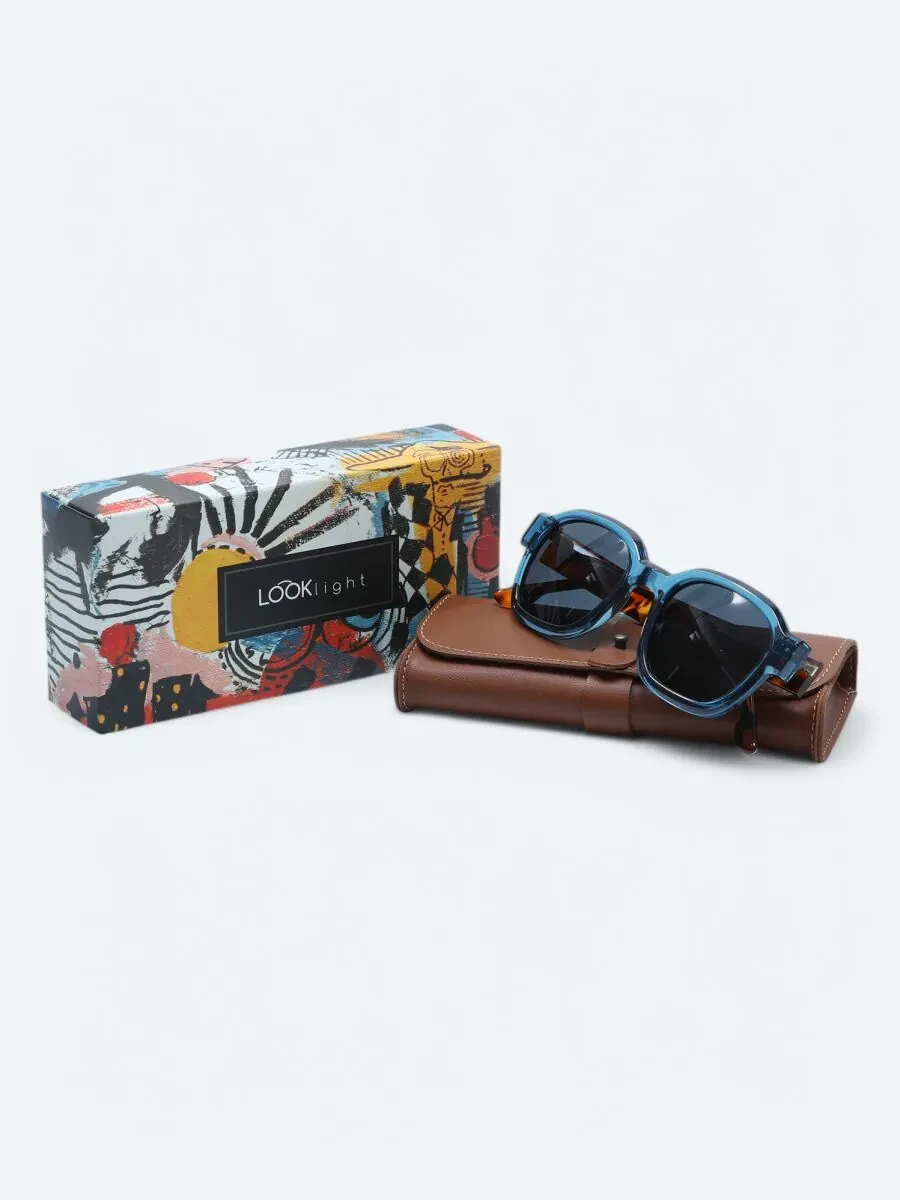 LOOKLight Blue Glasses - 4