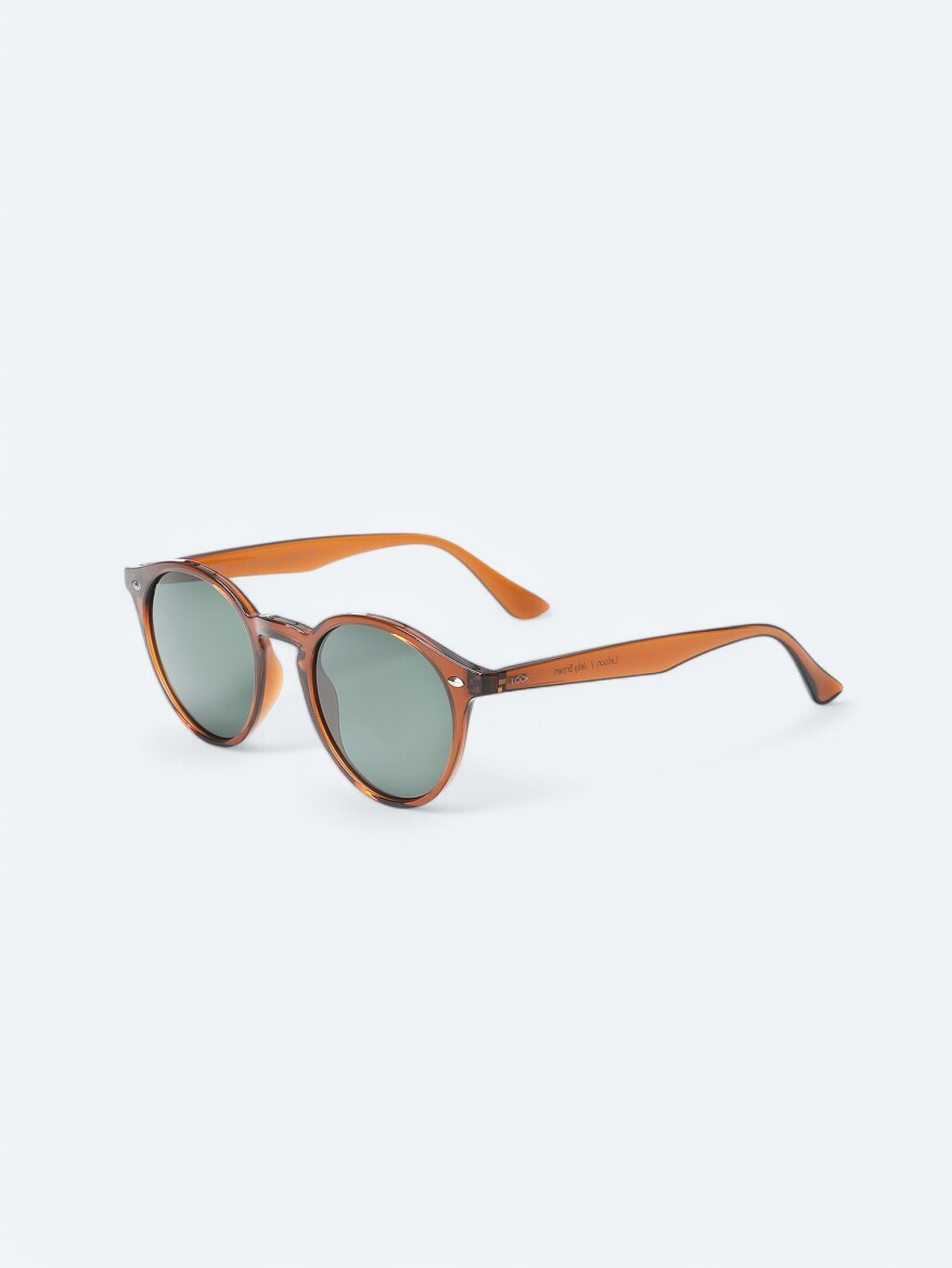 LOOKLight Brown Glasses - 1
