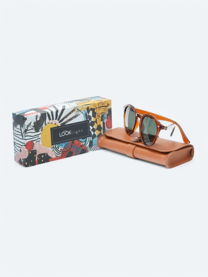 LOOKLight Brown Glasses 