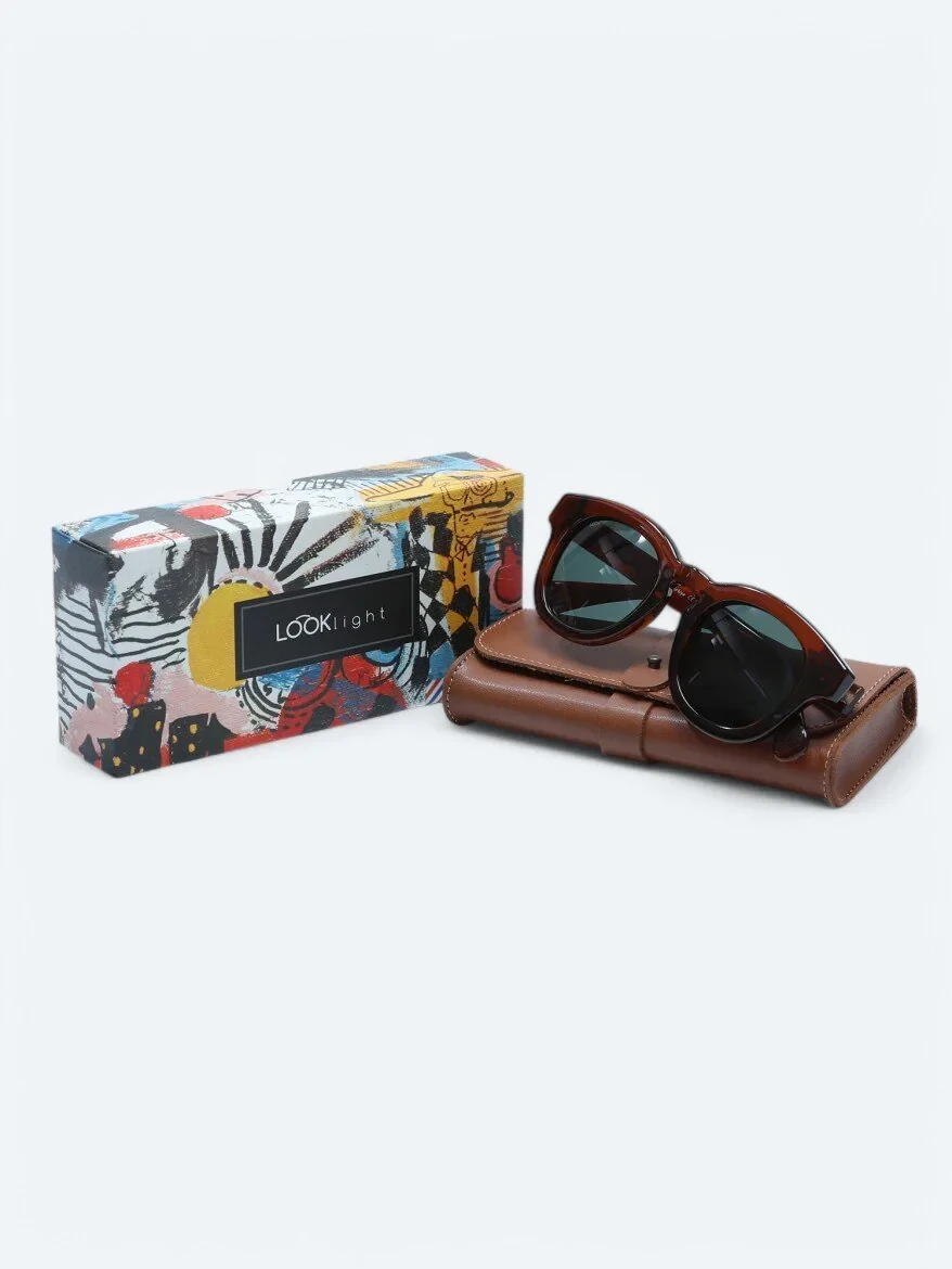 LOOKLight Brown Glasses 