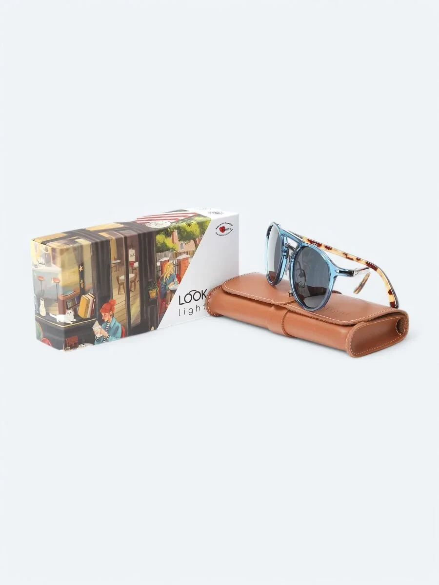 LOOKLight Light Blue Glasses - 4