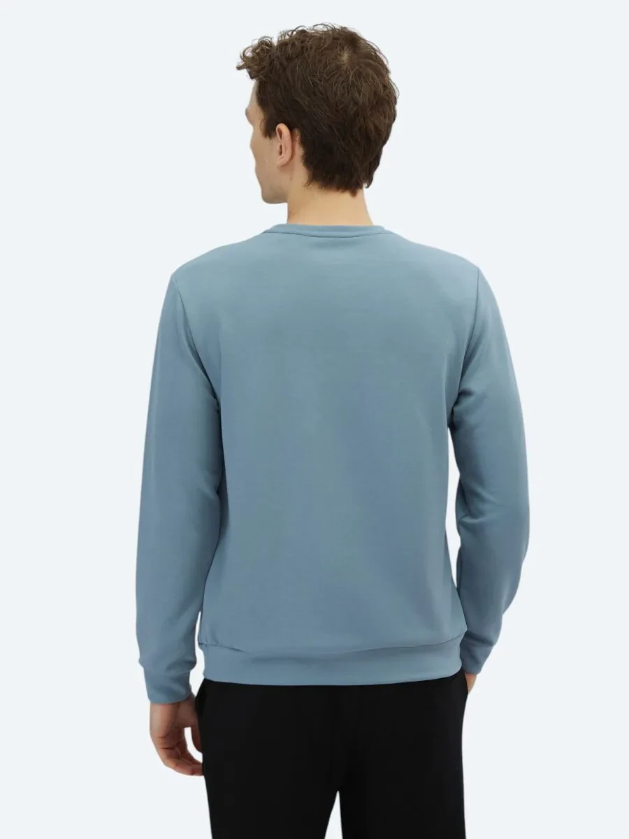 Mavi Bisiklet Yaka Sweatshırt - 5