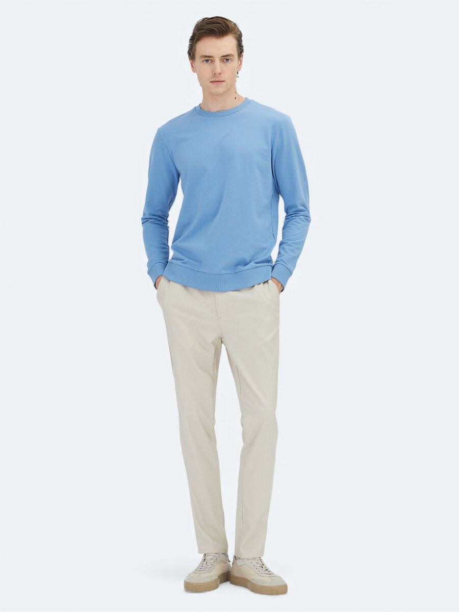 Mavi Bisiklet Yaka Sweatshırt - 2