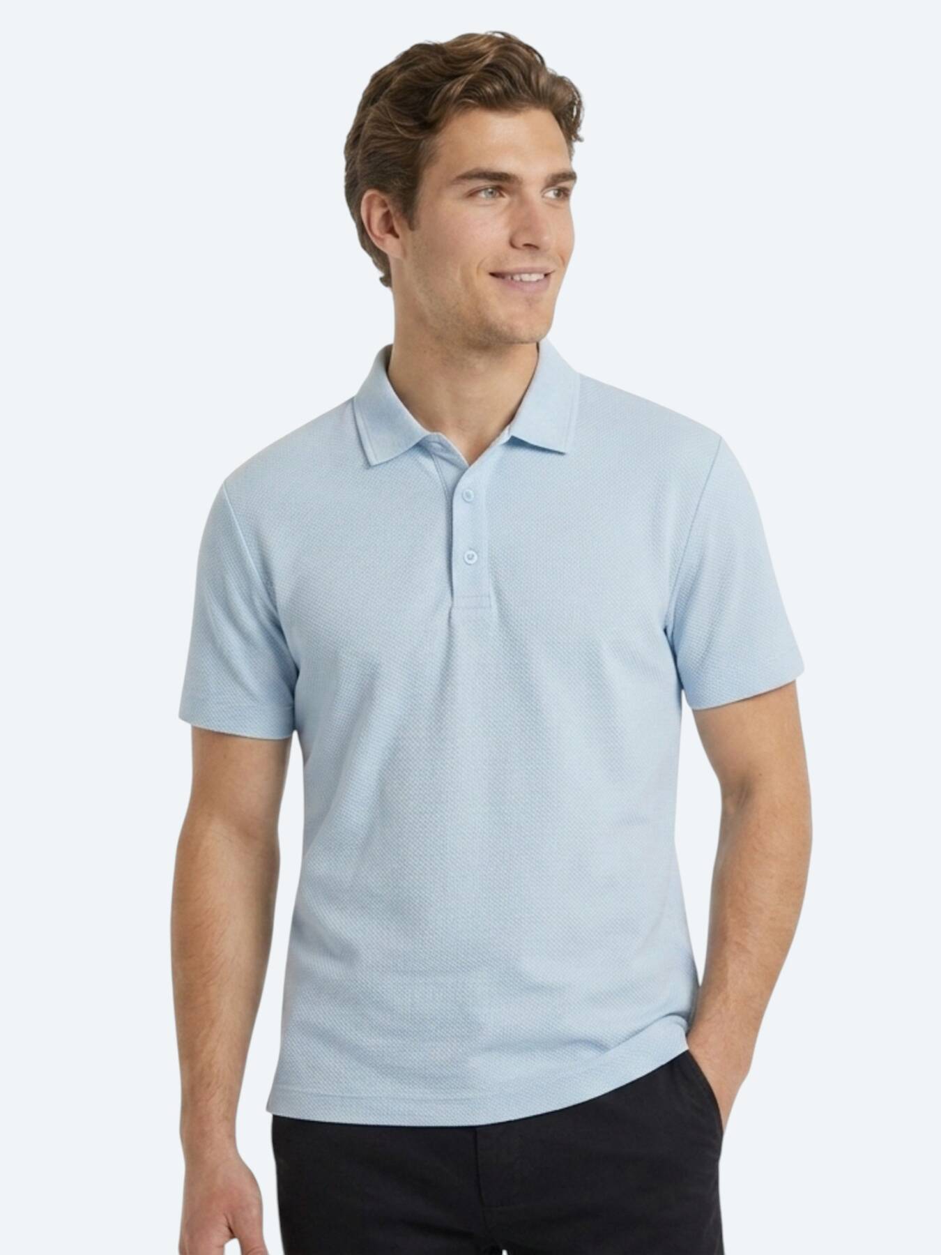 Mavi Çizgili %100 Pamuk T-Shirt