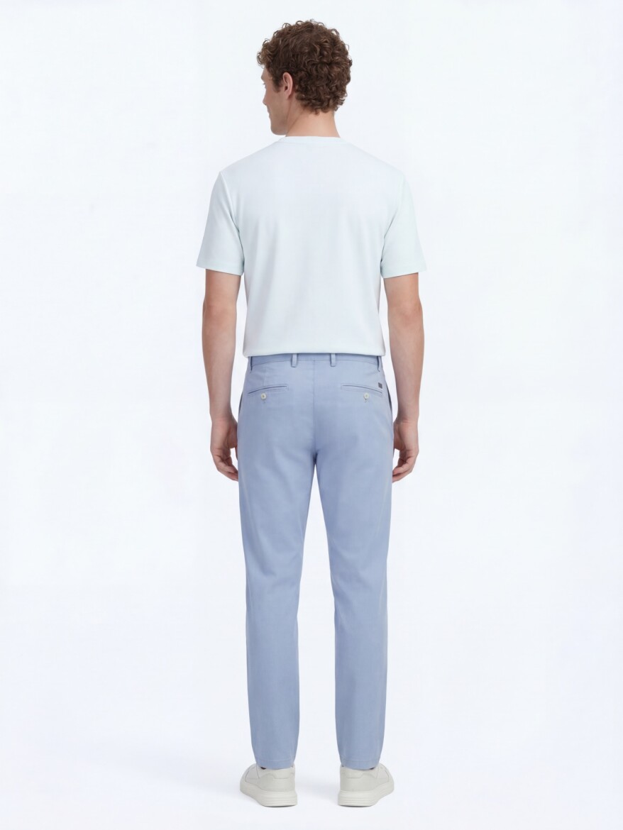 Mavi Dokuma Jogging Fit Casual Pamuk Karışımlı Pantolon - 5