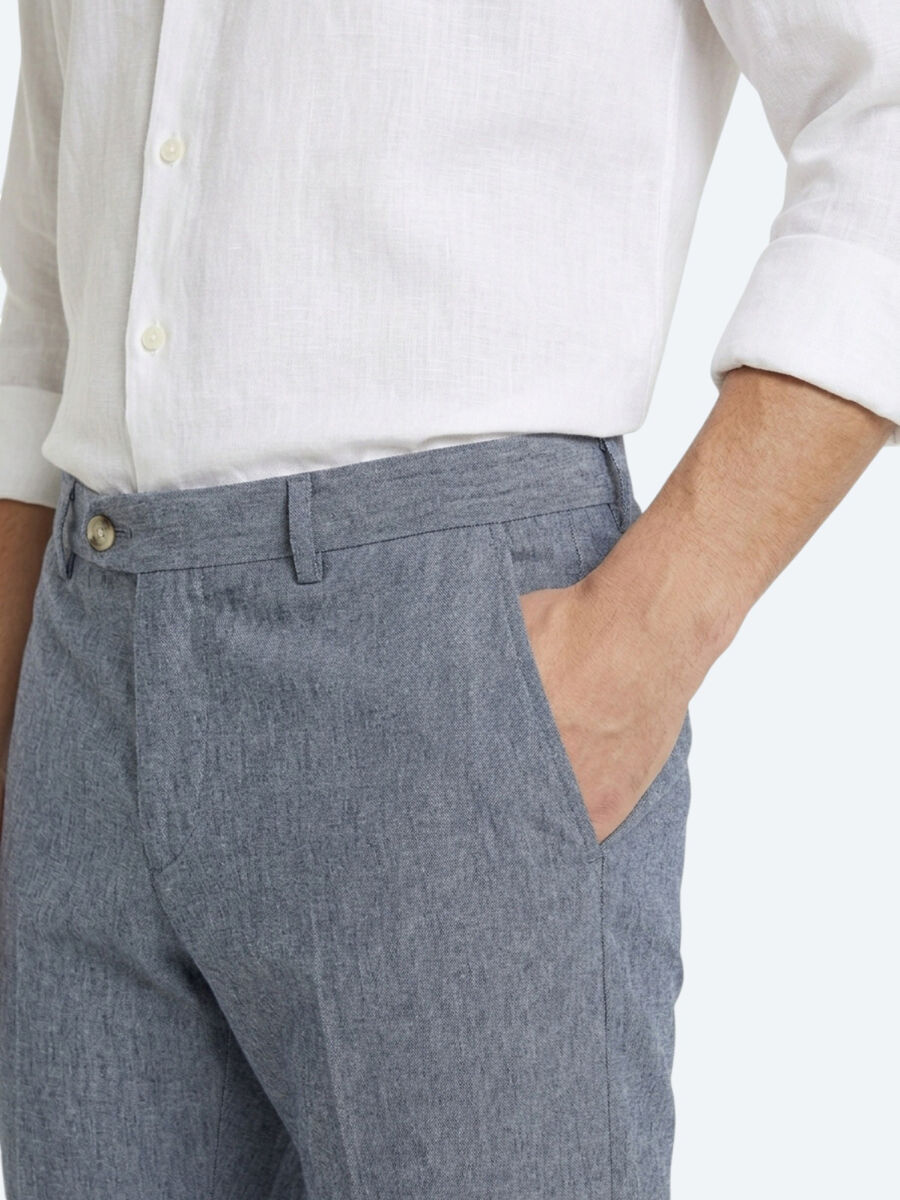 Mavi Kumaş Relaxed Fit Casual Keten Karışımlı Pantolon - 3
