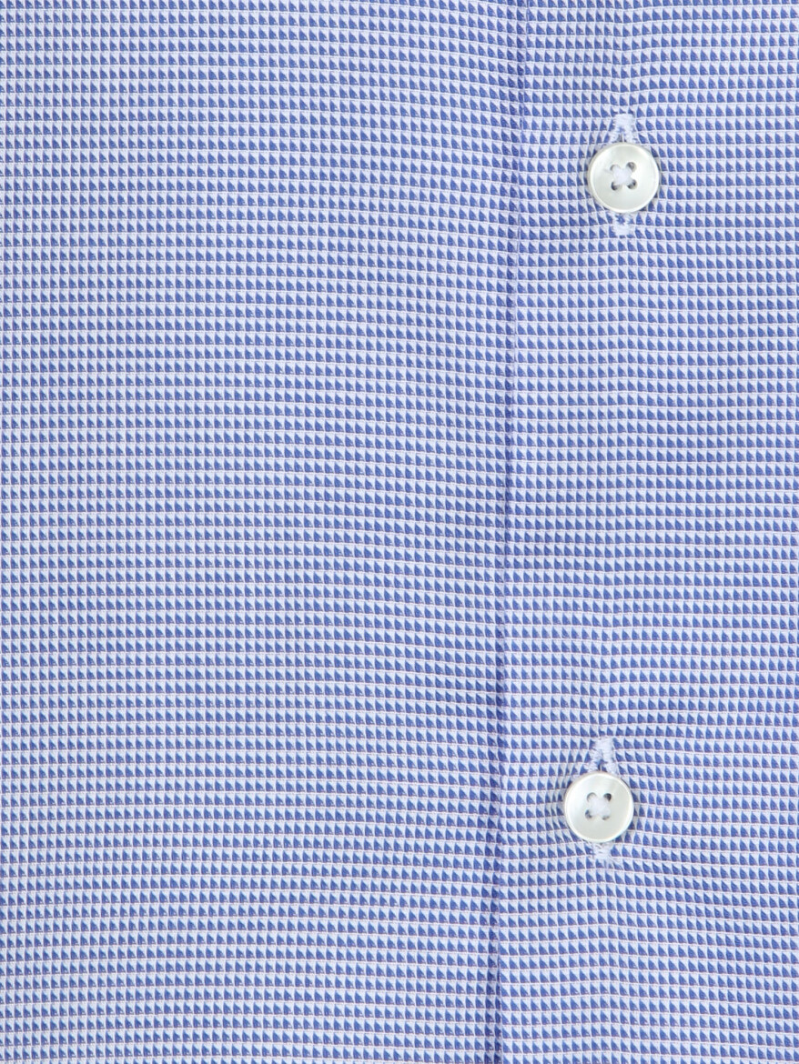 Mavi Mikro Regular Fit Uzun Dokuma Casual %100 Pamuk Gömlek - 9