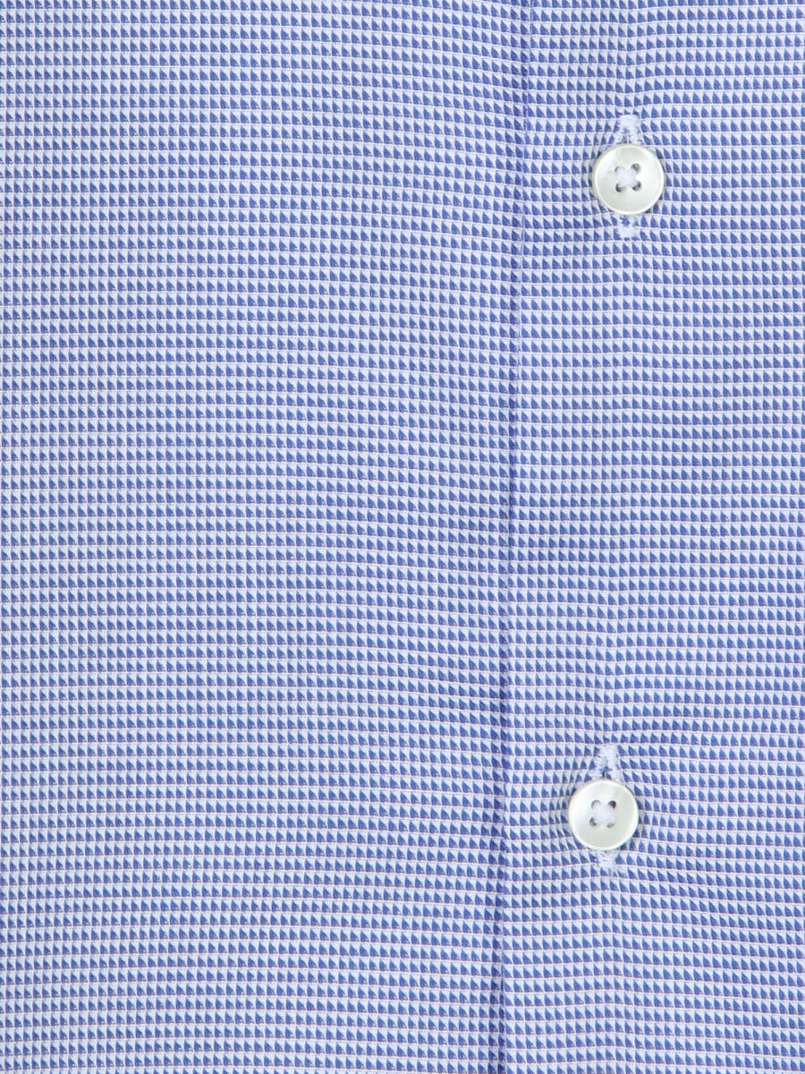 Mavi Mikro Regular Fit Uzun Dokuma Casual %100 Pamuk Gömlek - 9