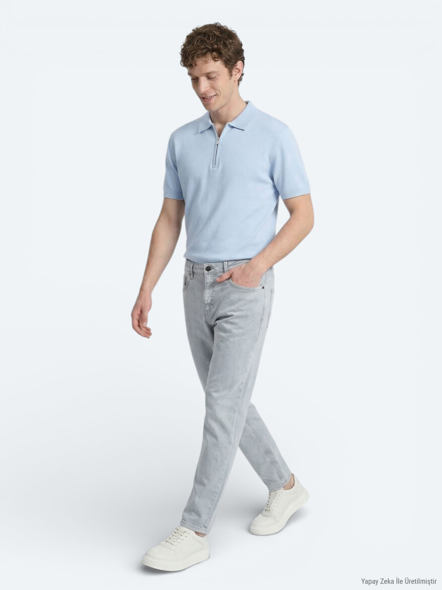 Mavi Slim Fit Denim Pamuk Karışımlı Pantolon - KİP