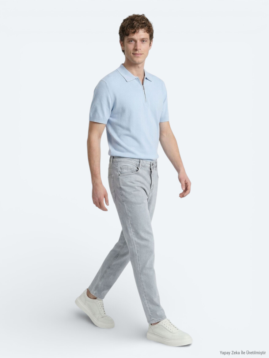 Mavi Slim Fit Denim Pamuk Karışımlı Pantolon - 4