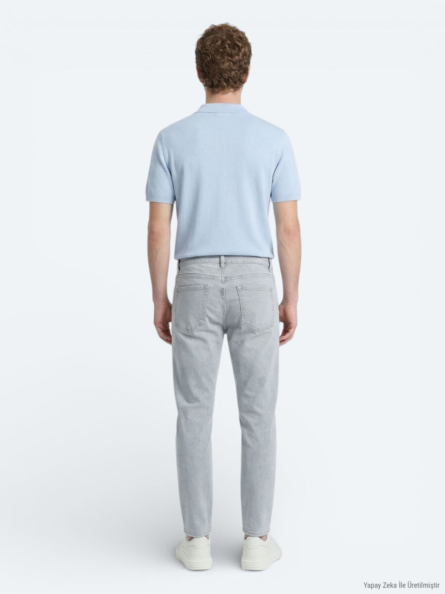 Mavi Slim Fit Denim Pamuk Karışımlı Pantolon - 5