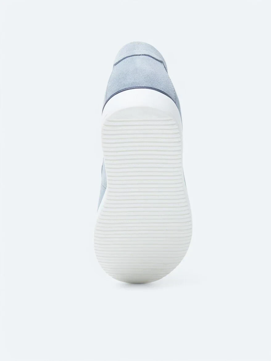 Mavi Süet Smart Casual Ayakkabı - 4