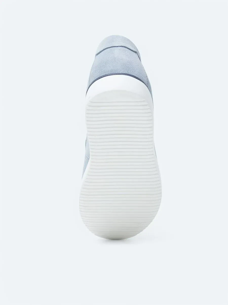 Mavi Süet Smart Casual Ayakkabı - 4
