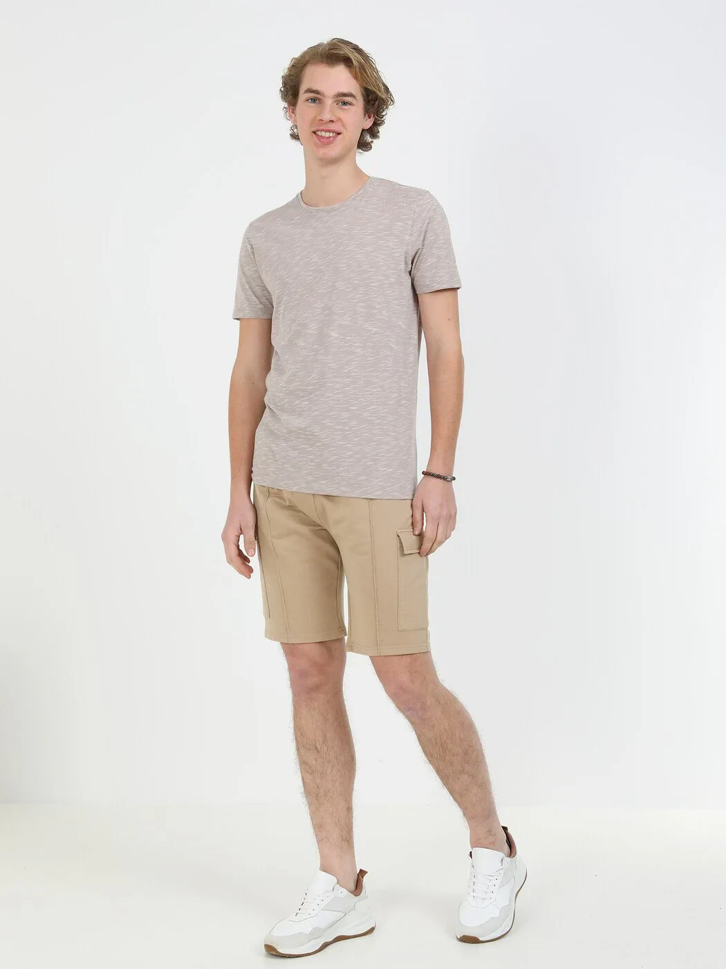 Mink Crew Neck Cotton Blended T-Shirt - 3